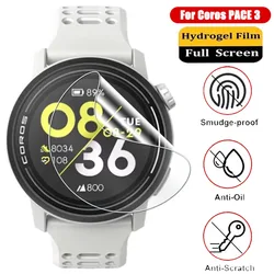 HD Clear Soft Film for Coros PACE 3 Smartwatch Screen Protector Accessories for Coros Pace 3 Full Cover Protective Hydrogel Film