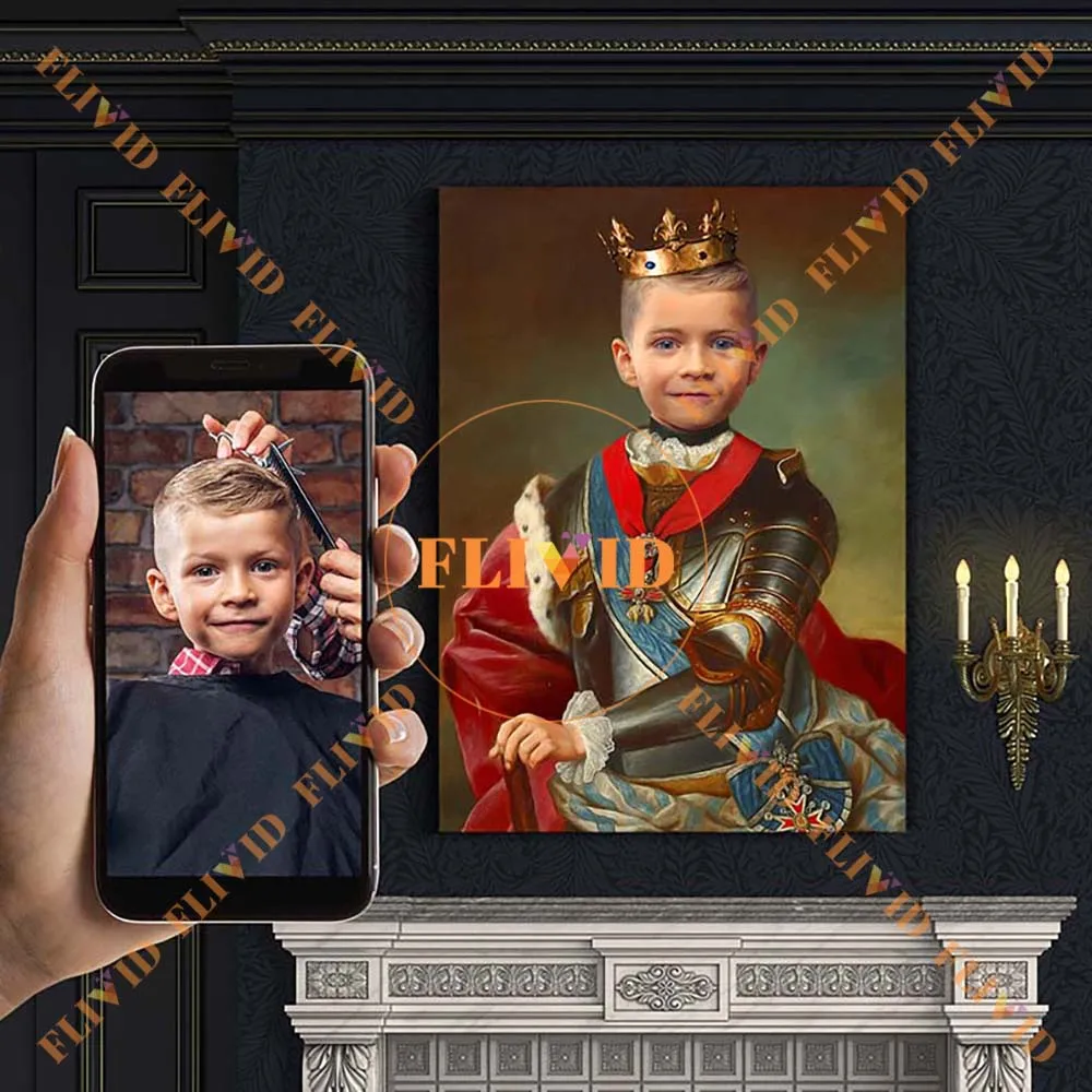 

Custom King Queen Princess Portrait Movie Hero Poster Wall Art Canvas Painting Wall Pictures For Living Room Decor Unframed