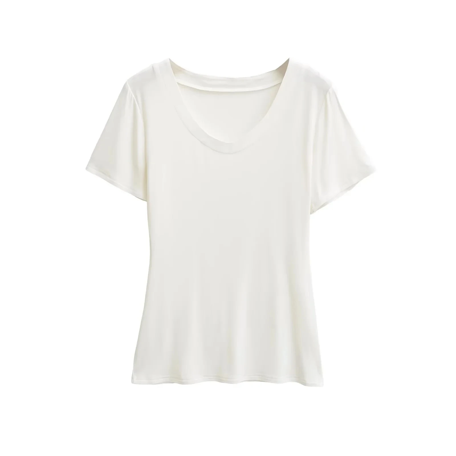 تي شيرت نسائي Pure Desire V-Ne ort Sve تي شيرت صيفي جديد Sle خفيف الوزن وجيد التهوية وقاعدة تنحيف الخصر #3