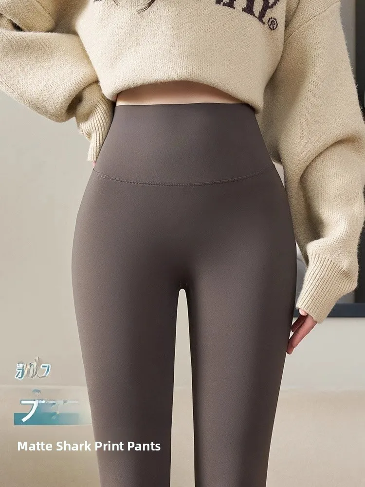 초박형 하이웨이스트 아이스 스킨 피트니스 바지 여성용 베이스 레이어 바지 통기성 자외선 차단 캐주얼 롱 팬츠