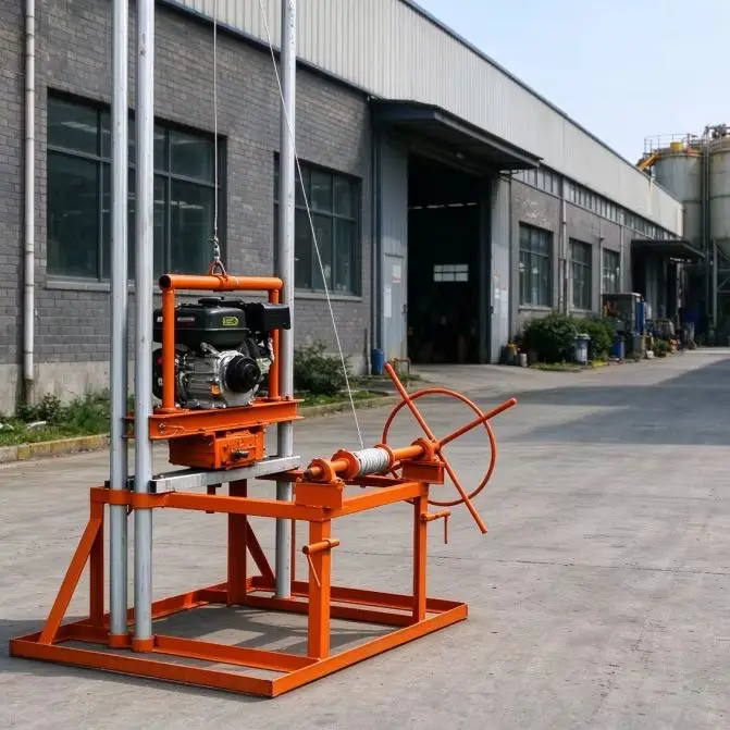 Customized Lightweight Portable Petrol Diesel Mini Compact 80M Borehole Drilling Easy Operate Water Well Drilling Rig