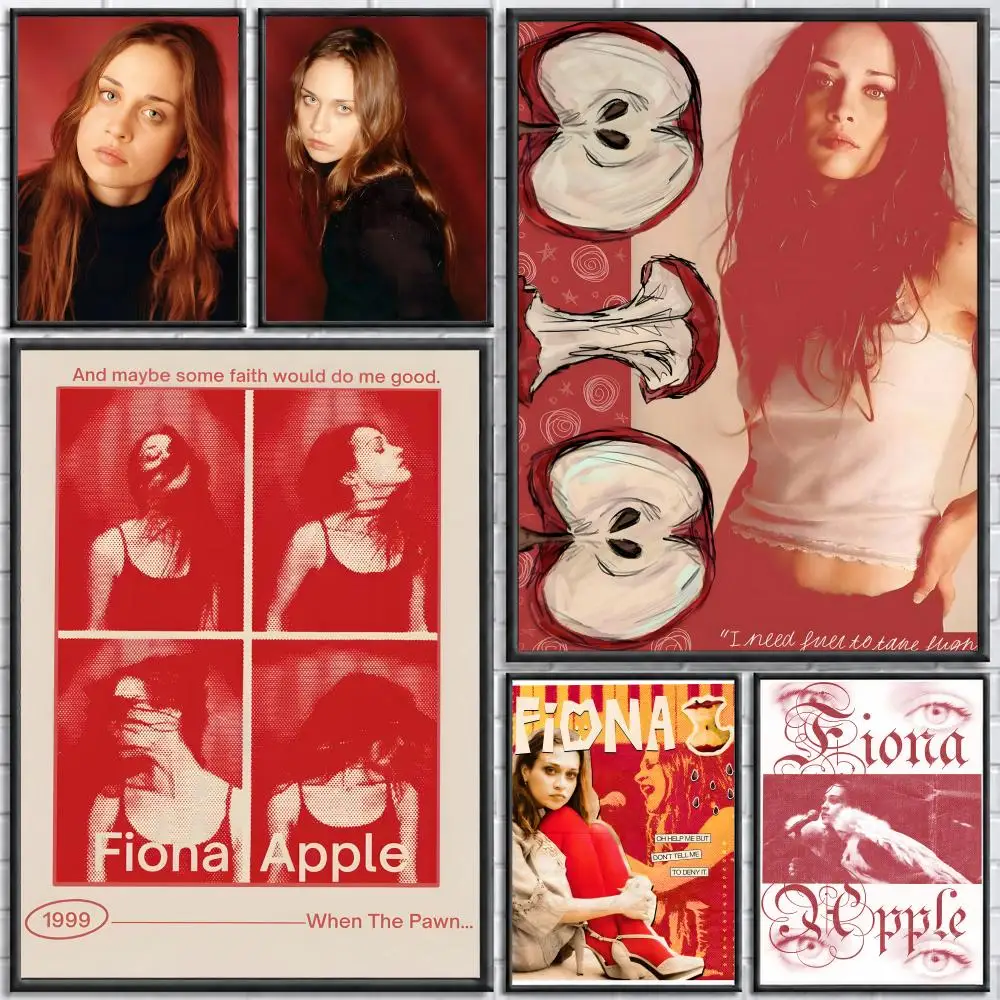 Singer Fiona Apple Poster Poster Wall Sticker Waterproof Self Adhesive HD Art  Bedroom Bar Decor