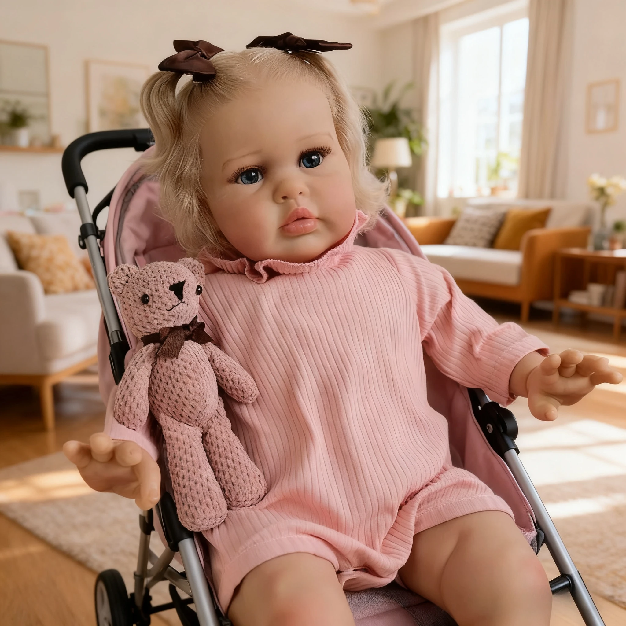 NPK 24'' Regalo de Navidad Ellie Reborn Princess Girl Realistic Soft Touch Piel 3D Soft Touch