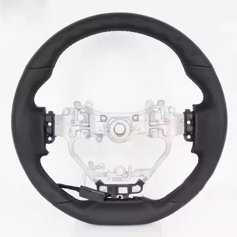 Premium Leather Wrapped Car Steering Wheel Original Craft Wear Resistant Anti Slip Custom Replacement Accessory