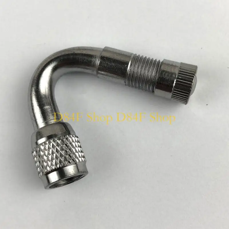 D84F 1PC Car Motorcycle Tire Copper 45/90 Degree Rod Inflatable Nozzle Tube