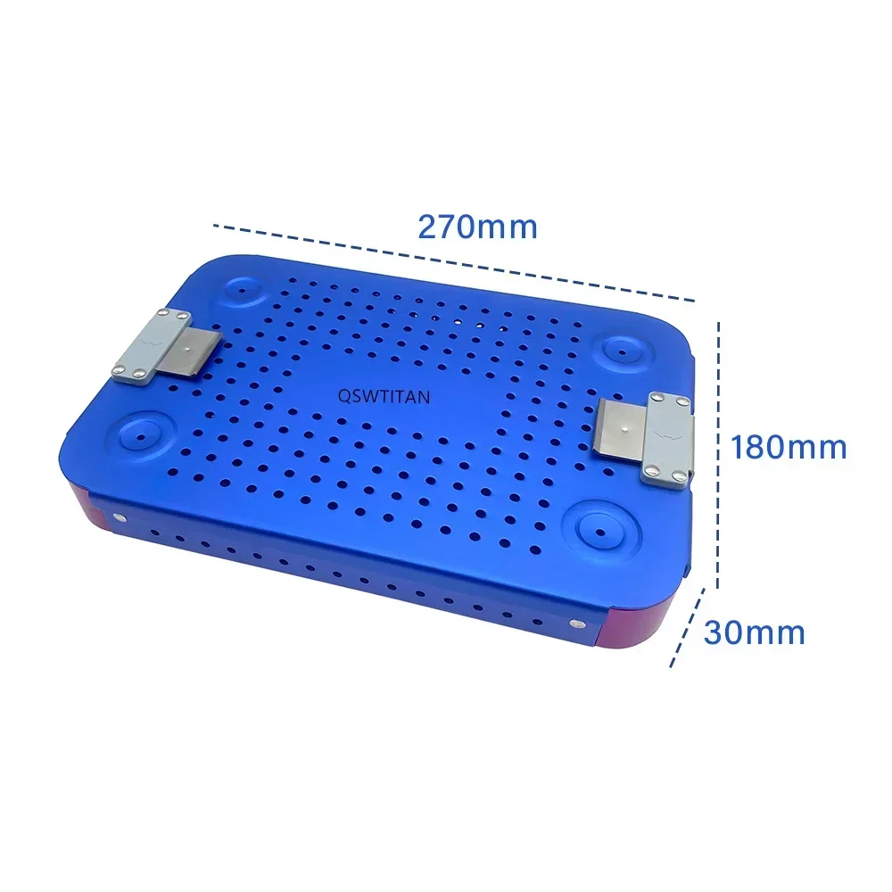 Sterilization Box Tray Aluminum Disinfection Case Autoclavable Box Surgical Box Instruments