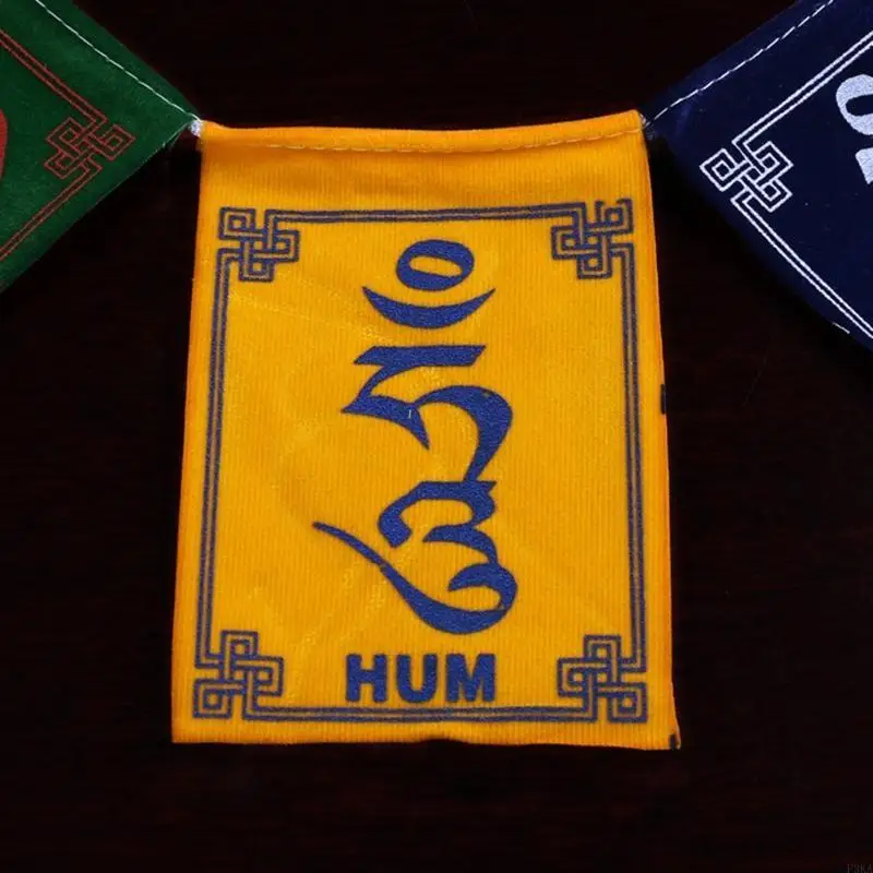 علم صغير ملون لحصان الرياح 5 ألوان علم حفل البوذية التقليدي للخارجية أعلام تزيين لشجرة جبلية علوية #5