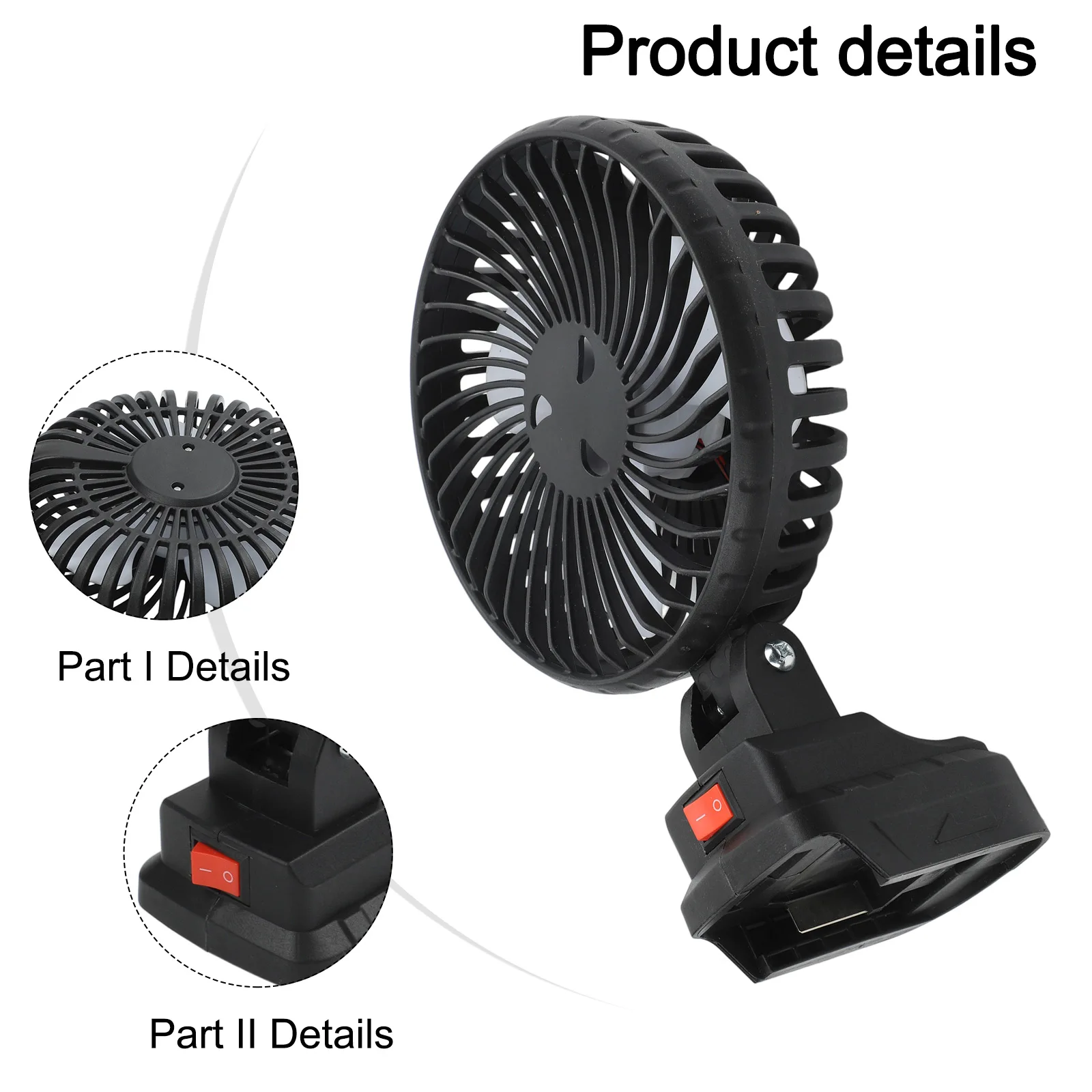 Table Fan Wireless Fan Lightweight Long-lasting Performance Easy To Carry Compact Rechargeable Table Fan Portable Fan