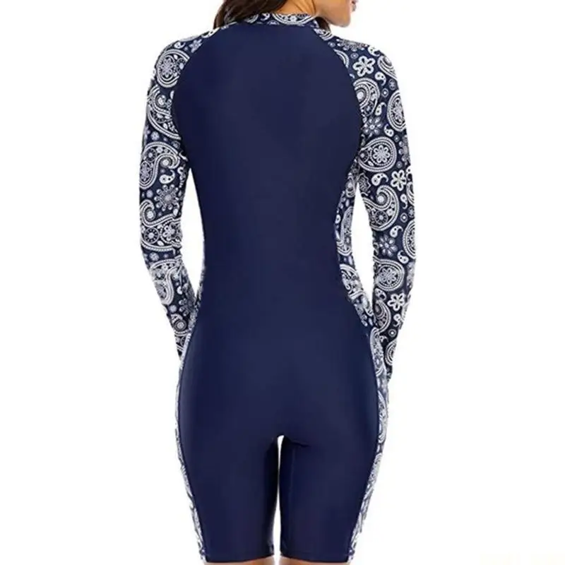 U2JB 1 Piece Tankini Swimsuits for Women Girl Rash Guard Summer Tummy Control Bathing Suit Long Sleeves Swimwear Beachwear