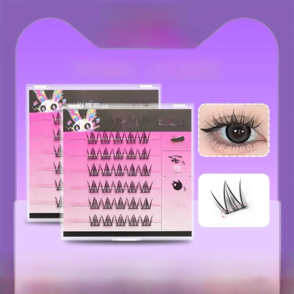 

Natural Self Adhesive False Eyelashes Fluffy No Glue Lash Cluster Soft Manga Eye Eyelash Extension Eye Makeup