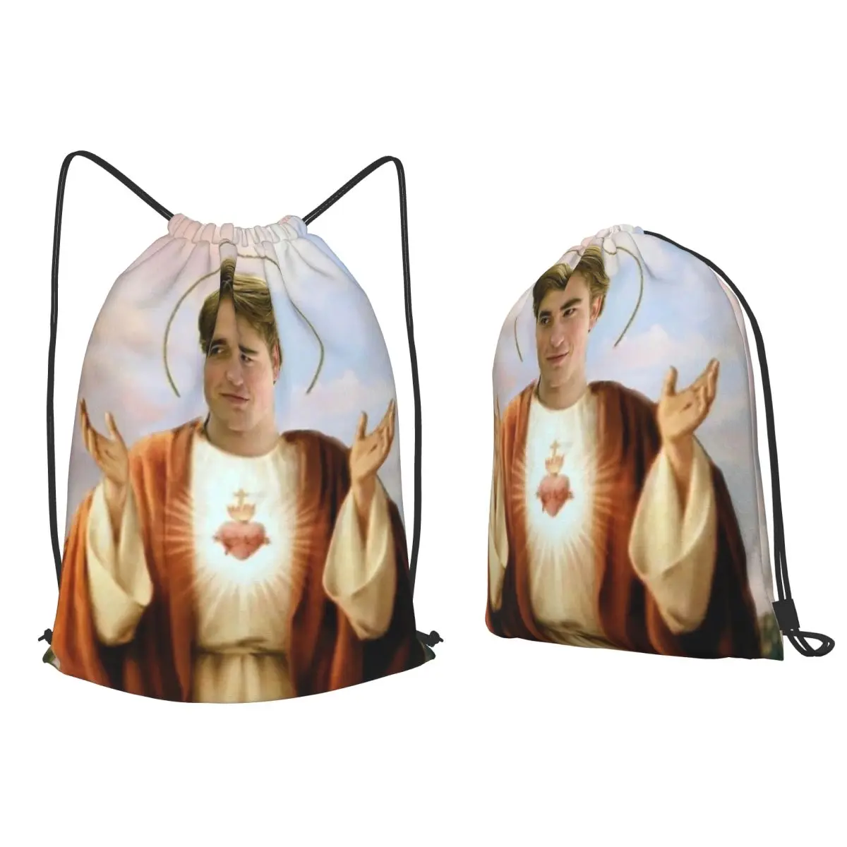 Edward Cullen Twilight Backpacks Portable Drawstring Bundle Pocket Storage Bag Book Bags for Man Woman Students