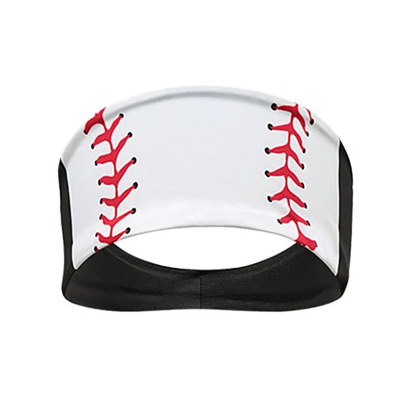 Wide Softball Sports Headbands para Mulheres e Meninas, Acessórios para Cabelo, Hairband, Cabelo Bandanas, Beisebol, Ioga, Fitness, Sweat Ball