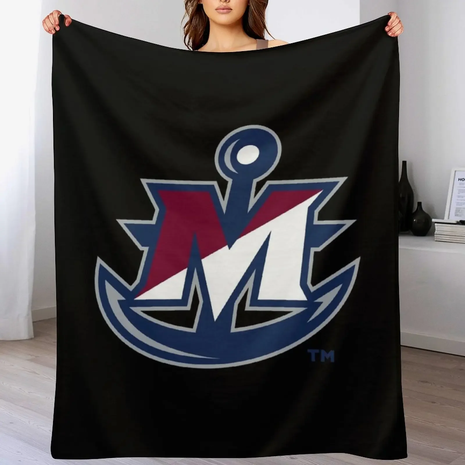 SUNY Maritime privateers Throw Blanket Ultra Soft Flannel Fleece Blanket for All Seasons