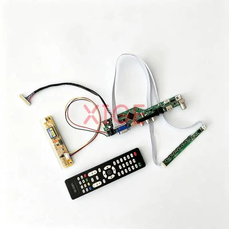Matrix Controller Drive Board Fit HT14X19 HT14X1B LTD141EA TD141TGCD LVDS-30Pin 1024x768 1024*768 1-CCFL HDMI+VGA+AV+USB DIY Kit