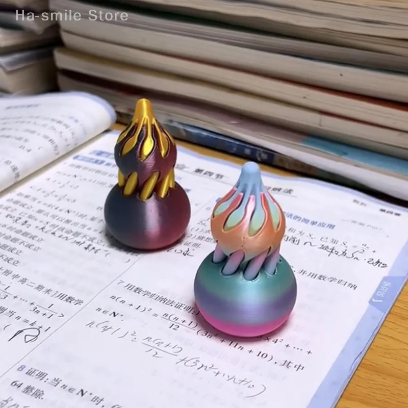 3D-geprint kalebas draaiend speelgoed verlicht stress en angst activiteit uitrusting bal flexibel fidget speelgoed vingertop spinner voor kinderen volwassenen