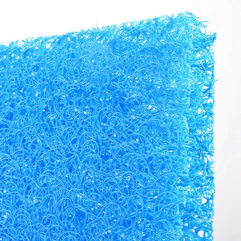 50*50*4CM Pure Blue Three-color Rattan Cotton Filter Thicken More Density Biochemical Fish Tank Aquarium Clean Filter Cotton