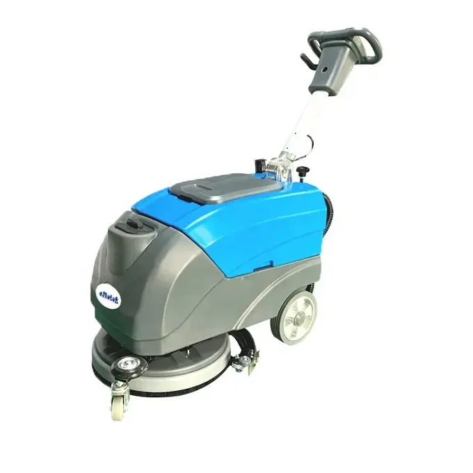 Mini portable small manual compact automatic walk behind floor scrubber drier washing machine for office warehouse store