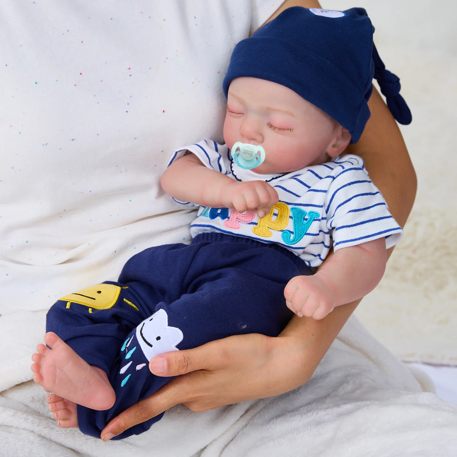 17 pollici 43 CM 3D-Paint con vene visibili morbido Silicone Reborn Baby Doll Toy come Real Sleeping Alive Kids Boneca Art Bebe