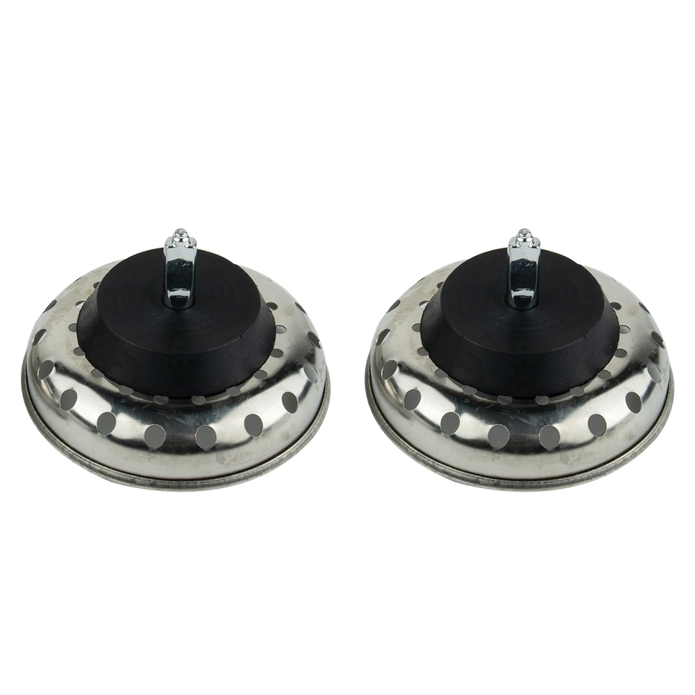 Kitchen Sink Drain Stopper Basket Strainer 2 Pack Stainless Steel Designed to Filter Food Waste and Prevent Drain Blockage