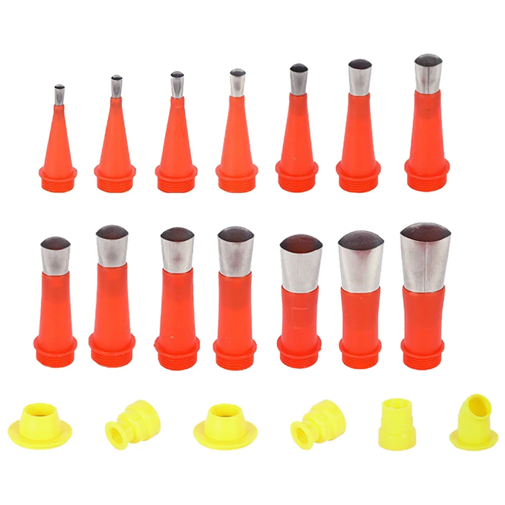 1 مجموعة 1 مجموعة الفولاذ المقاوم للصدأ السد فوهة أدوات عدة قابلة لإعادة الاستخدام غير عصا بالتنقيط خالية السد نصائح للمنزل المطبخ الحمام