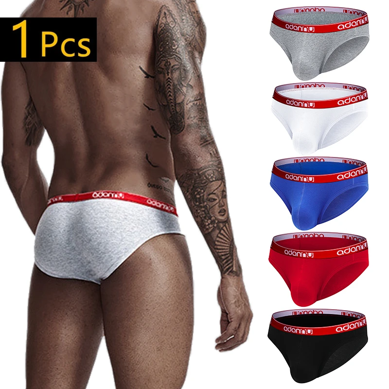 ADANNU Fashion Modal Gay Panties Jockstrap Men\'s Briefs Soft Slip Sexy Man Underwear Brief Men Underpants Underware AD41 AD44