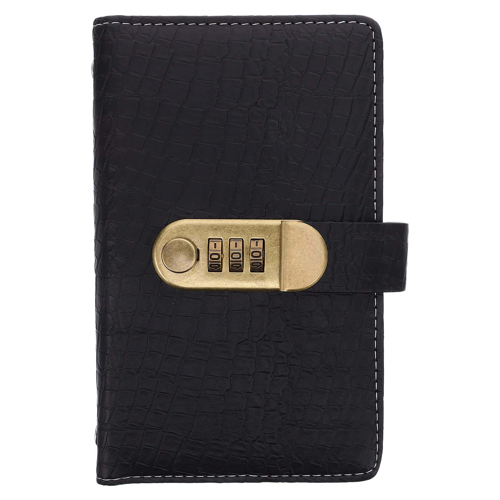 

Password Lock Money Storage Binder Waterproof Crocodile Pu Savings Challenge Planner Secure Budget Organizer For