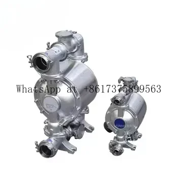 Pneumatic Diaphragm Perfume Transfer Pump Stainless Steel Air Operated Liquid Pump