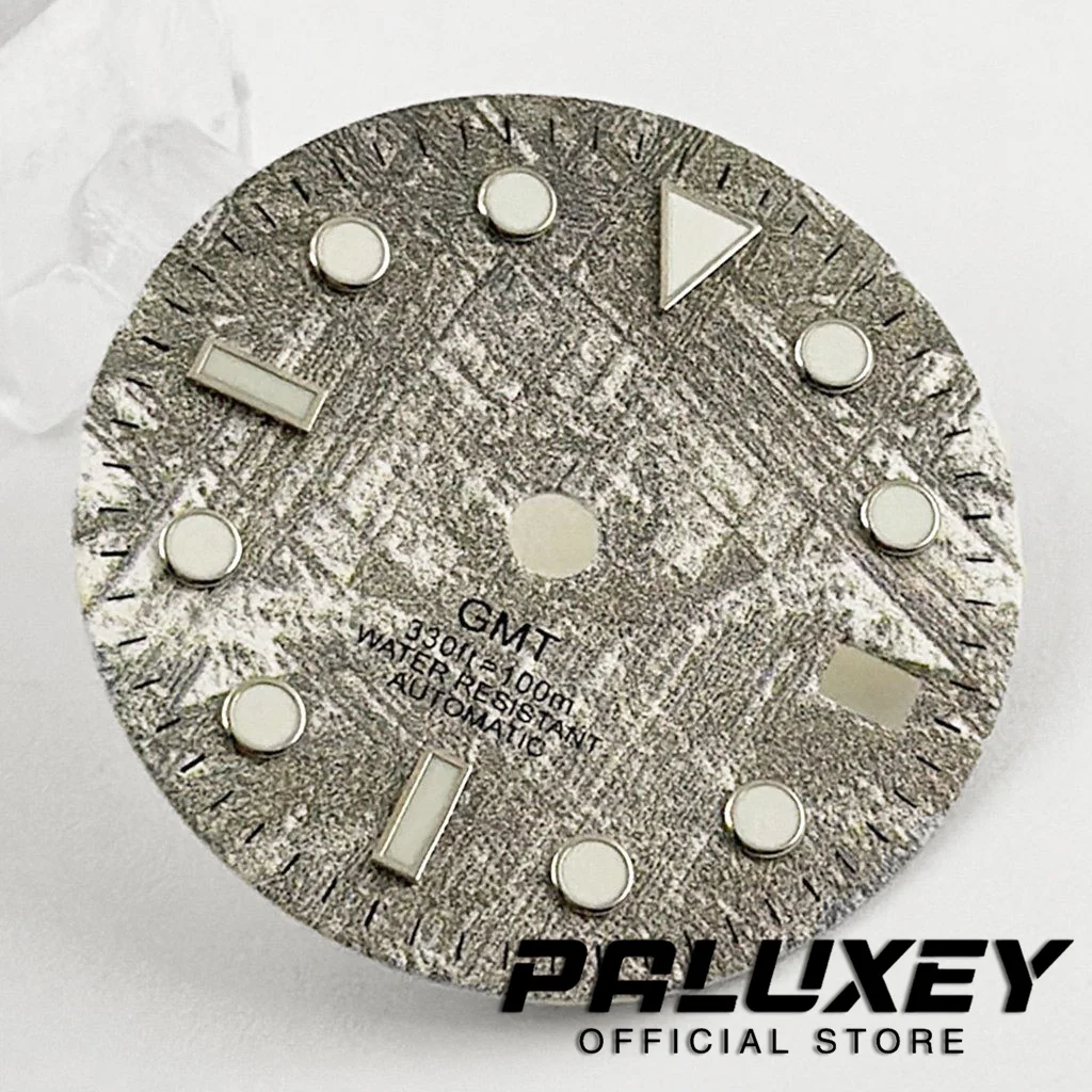 NH34 29 มม.สีเทานาฬิกาสีเขียวส่องสว่างสําหรับ NH34 4R34 NH35 4R35 การเคลื่อนไหวอะไหล่ Fit 3 นาฬิกา 3.8 นาฬิกากรณี Crown