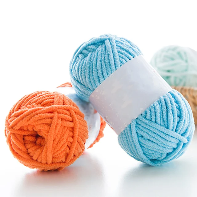 2pcsX50g Thick Velvet Yarn Handmade DIY Knitting Yarn Wool Line Scarf Hat Soft Chenille Yarn Knit Wol 2pcsX50g Thick Velvet Yarn Handmade DIY Knitting Yarn Wool Line Scarf Hat Soft Chenille Yarn Knit Wol