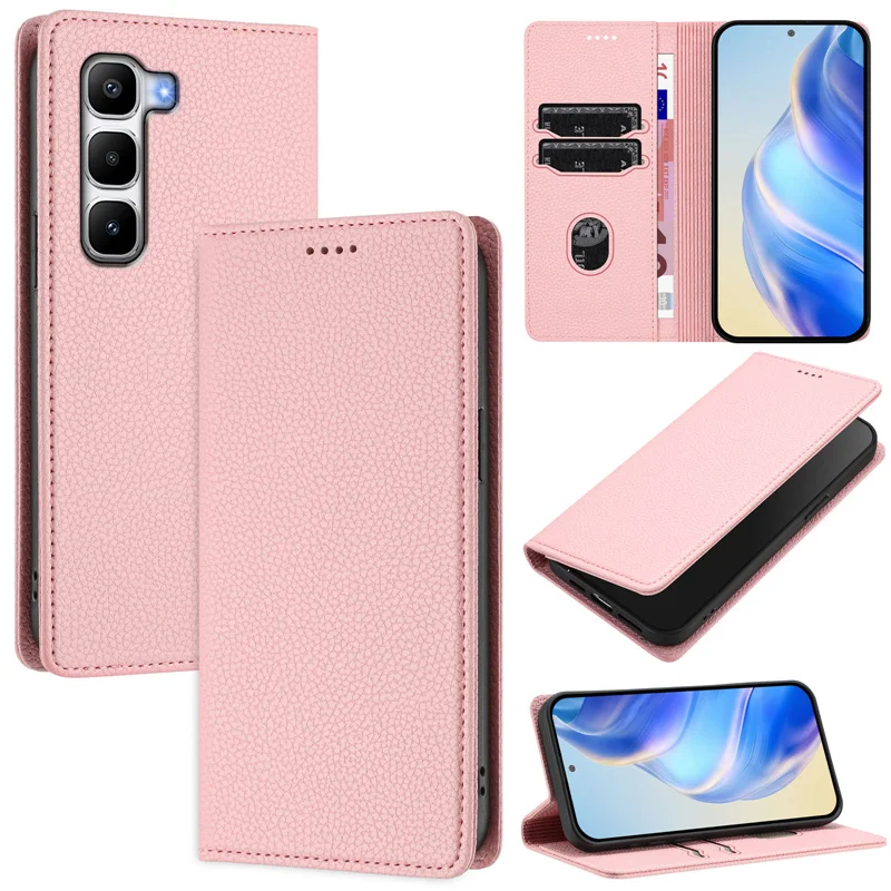 Infinix Hot 60 Pro Plus X6886 Case Magnet Wallet Flip Leather