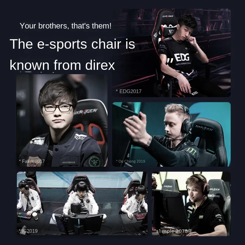 Ergonomic Gaming Chair with Adjustable Height Swiveling Armrests and Racing-style Design for Comfortable Long-term Use