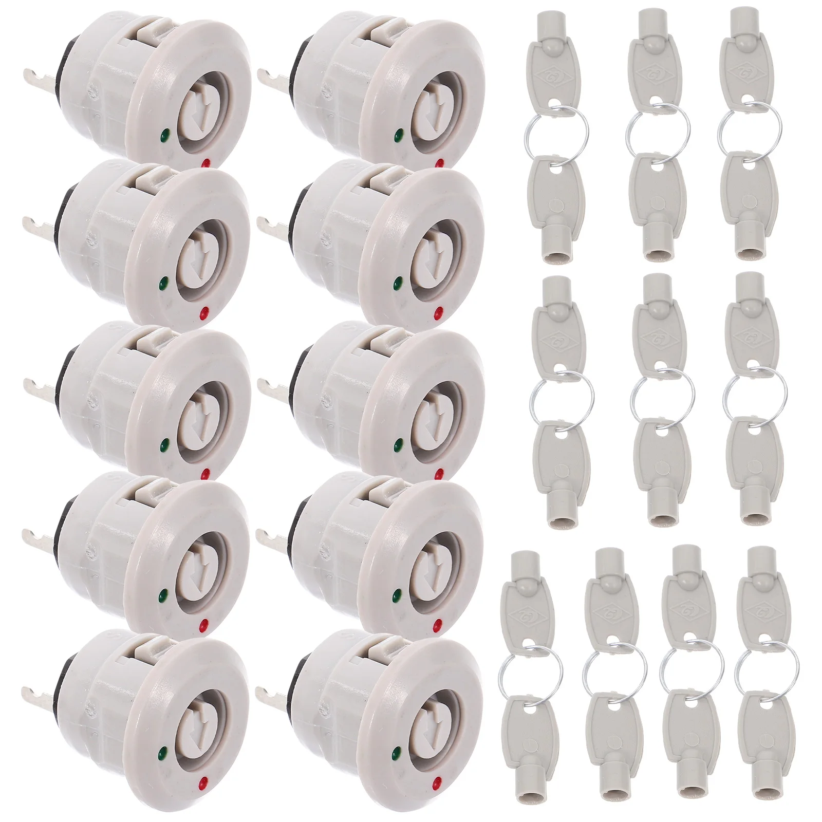 

10Sets Sturdy Plastic Key Switch Fire Hydrant Security Locking System Quick Operation Easy Installation Lock Lock