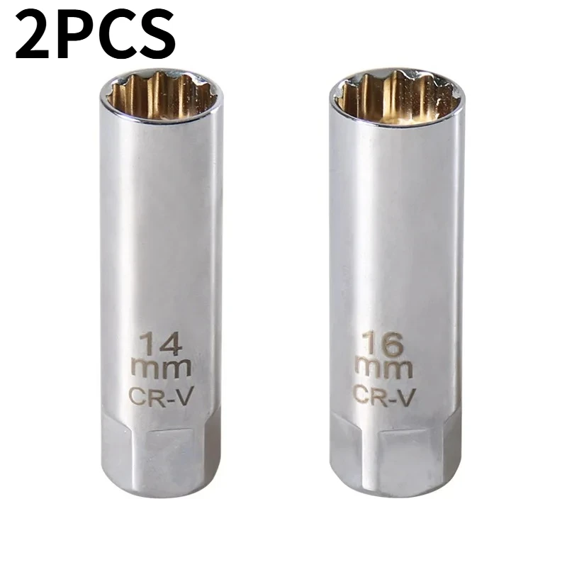 Universeller Zündkerzenschlüssel 3/8 Zoll Magnetisch 12-Kant Dünnwandig für 14mm 16mm Zündkerzen-Entfernung Auto-Reparaturwerkzeug