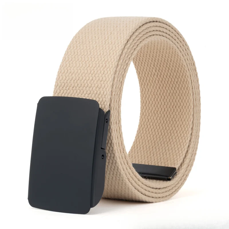 19Available in various colors, snap-on polyester-cotton canvas belt for men's work pants and women's commuting, can be cut to si