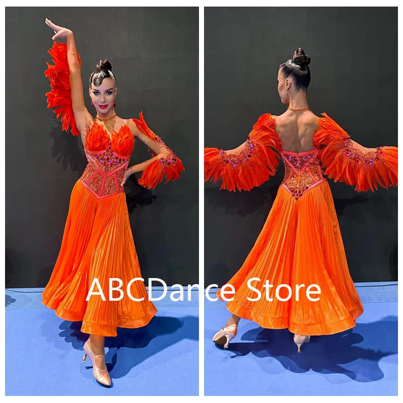 قاعة المنافسة الجديدة فستان الرقص القياسي ملابس الرقص ملابس المسرح فستان الرقص النسائي