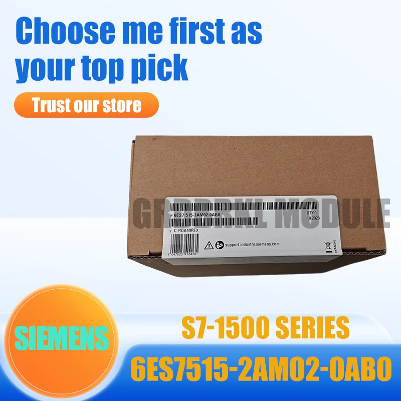 

Brand New Original SIEMENS 6ES7515-2AM02-0AB0 6ES7 515-2AM02-0AB0 S7-1500 CPU 1515-2 PN/DP PLC Controller Module