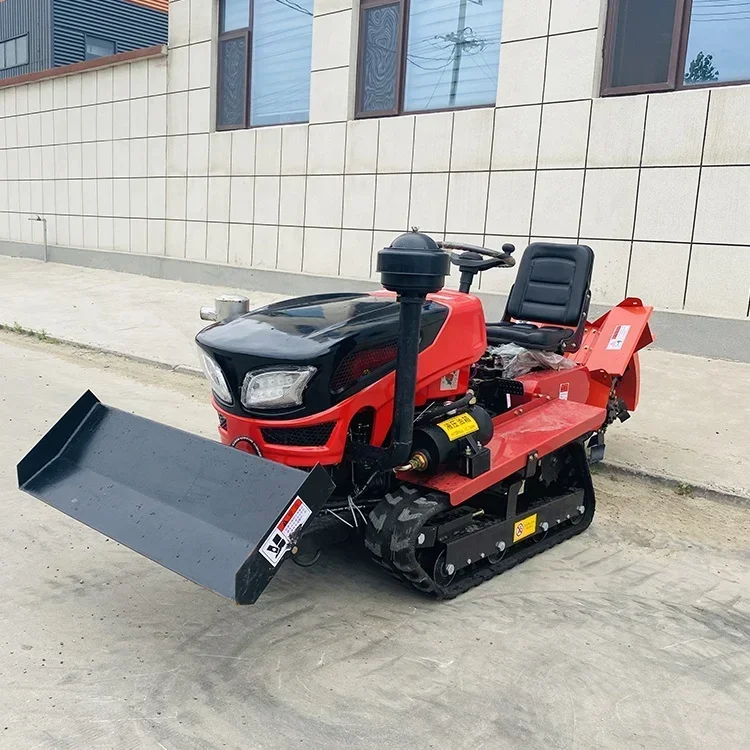 25Hp diesel micro agricultural tracked rotary tiller, tracked field excavator tractor, agricultural machinery and equipment