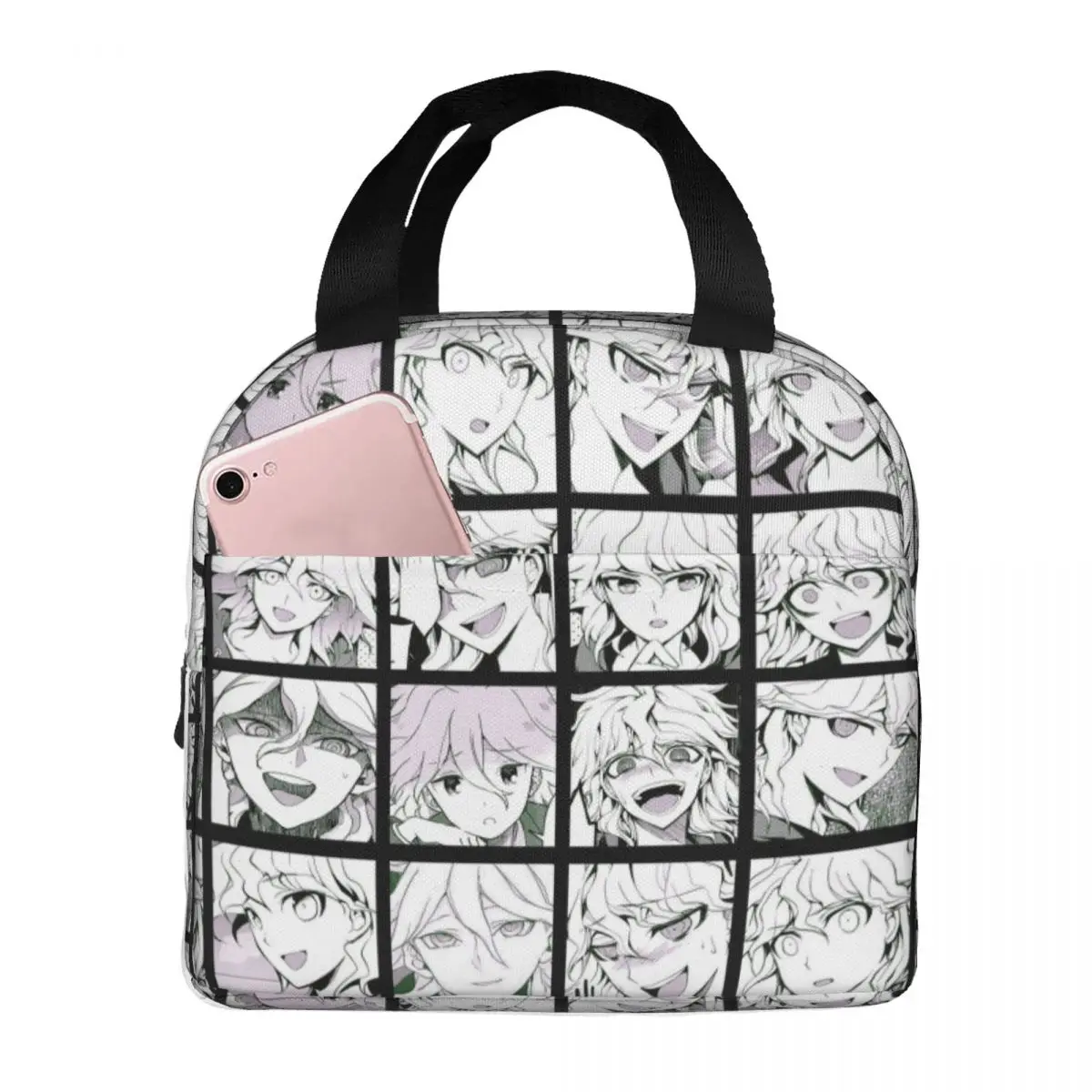 

Nagito Manga Insulated Lunch Bags Leakproof Danganronpa Anime Meal Container Cooler Bag Tote Lunch Box Work Picnic Men Women