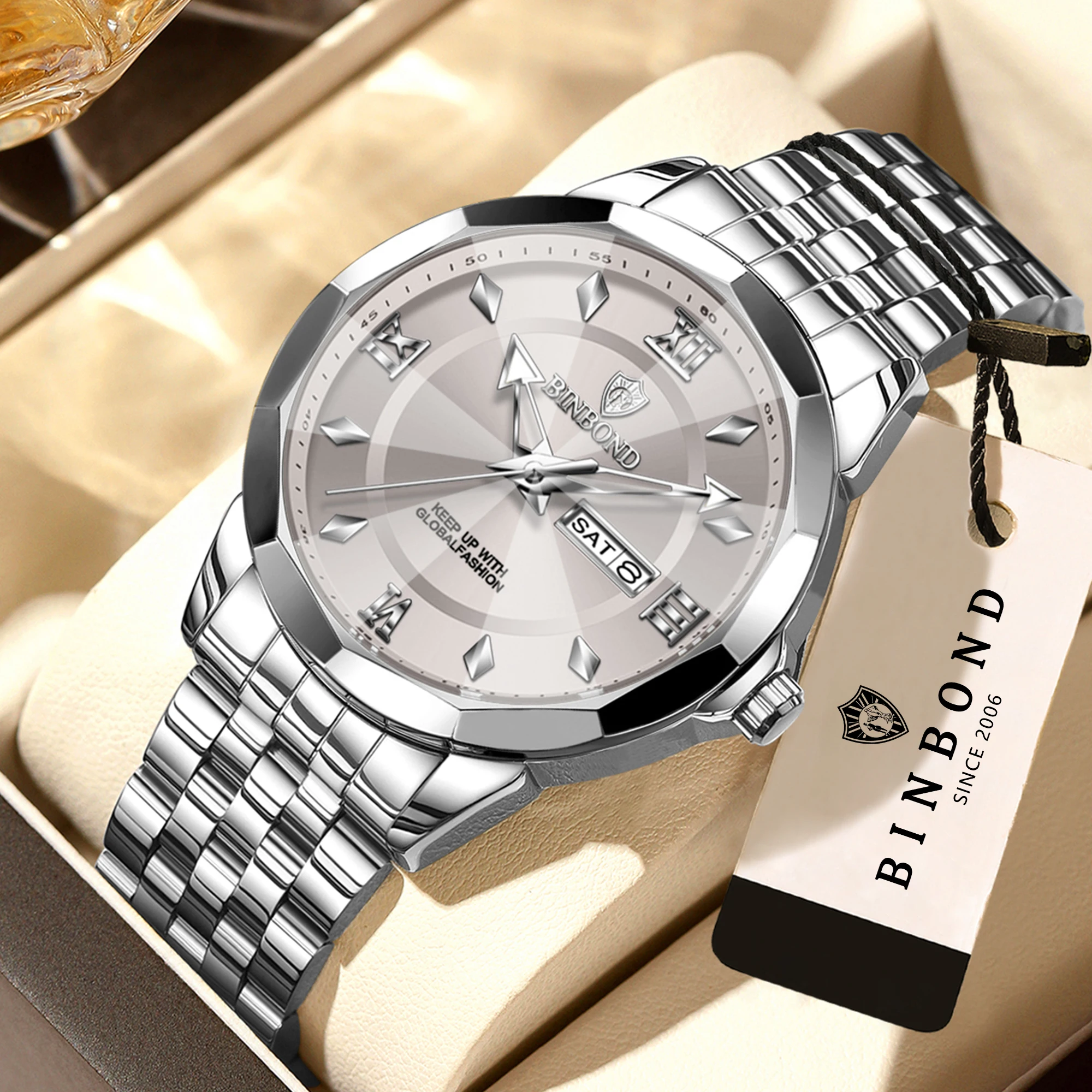 Men's Luxury Luminous Waterproof Quartz Wristwatch