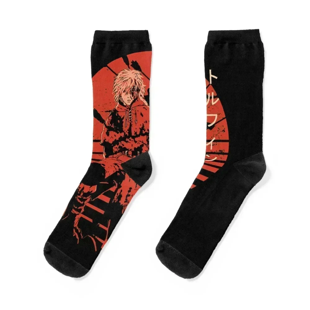 Thorfinn Vinland Saga - Tshirt Socks funny sock warm winter japanese fashion Ladies Socks Men's