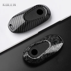 ABS Carbon Fiber Style Car Key Case Cover For Mercedes Benz 2022 C S Class W206 W223 S350 C260 C300 S400 S450 S500 Protected Fob