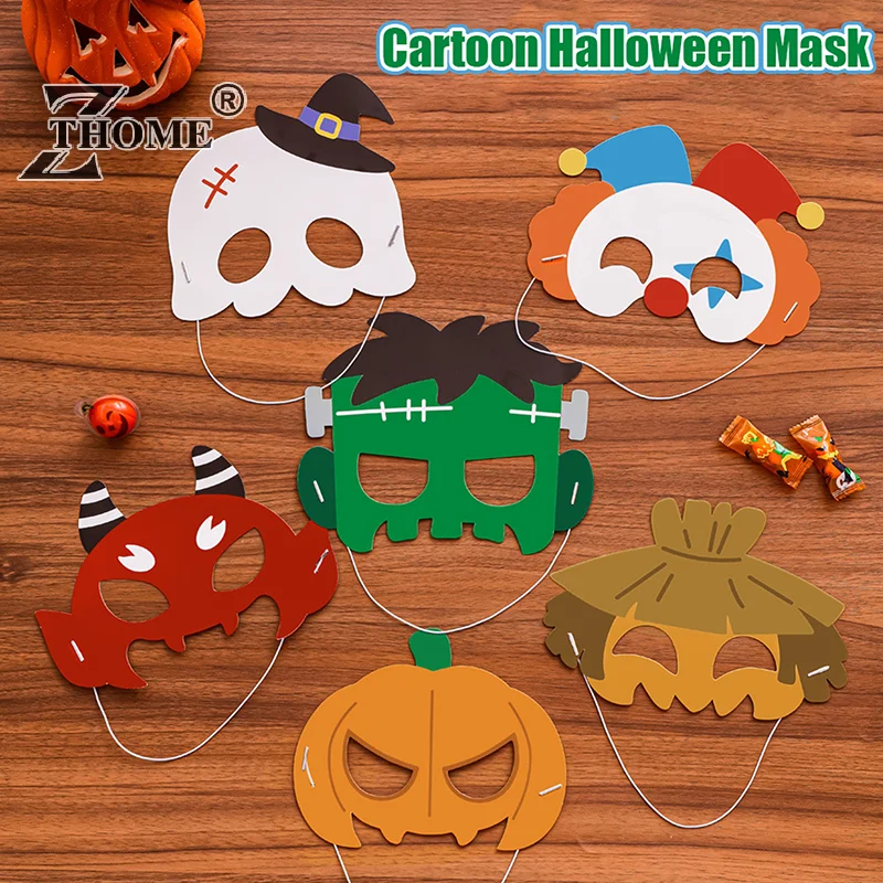 Funny Creative Halloween Cosplay Masks Cartoon Halloween Mask Cute Ghost Pumpkin Mask Party Decorations Performance Props Gifts