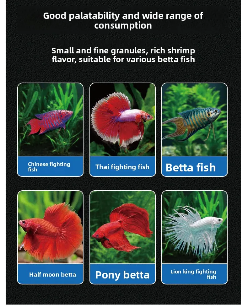 BIEYANGHONG حبيبات صغيرة طعام السمك - مثالية للأسماك ذات الفم الصغير مثل Betta وGuppy وTetra