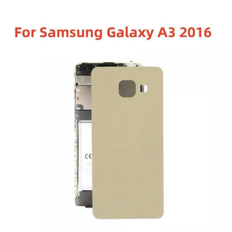 

Замена заднего стекла для Samsung Galaxy A3 2016 SM-A310F SM-A310M SM-A310Y SM-A310N0, задняя крышка, задняя крышка