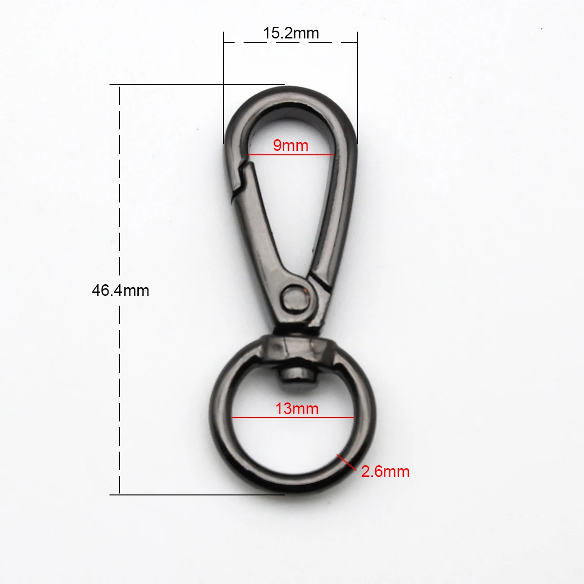 Swivel Lobster Clasp Snap Hook Metal Carabiner Trigger Clip Buckle Keychain O Ring Dog Leash Bag Parts Handbag DIY Accessories