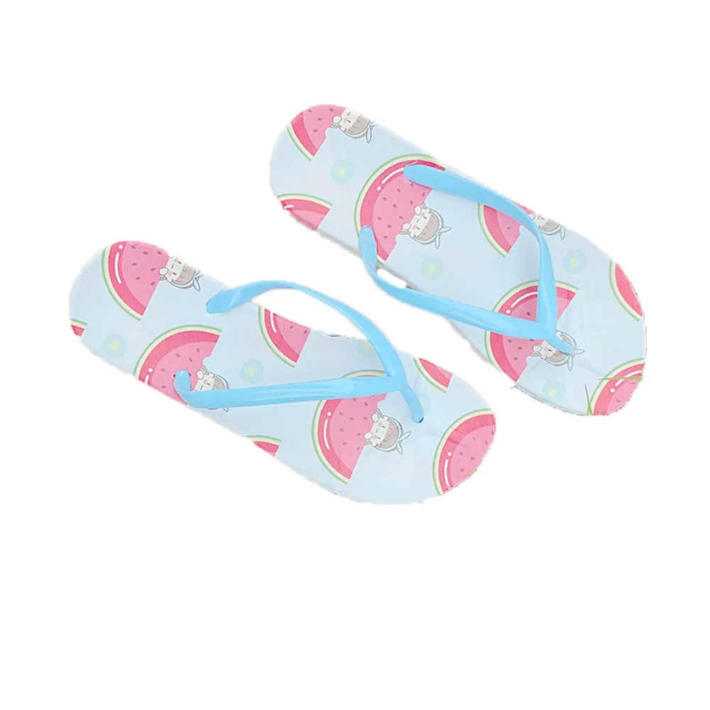 

All Match PVC Fruit Flip Flops Cartoon Anti Slip Beach Slippers for Women Soft Sole Sweet Slides Sandals Outdoor