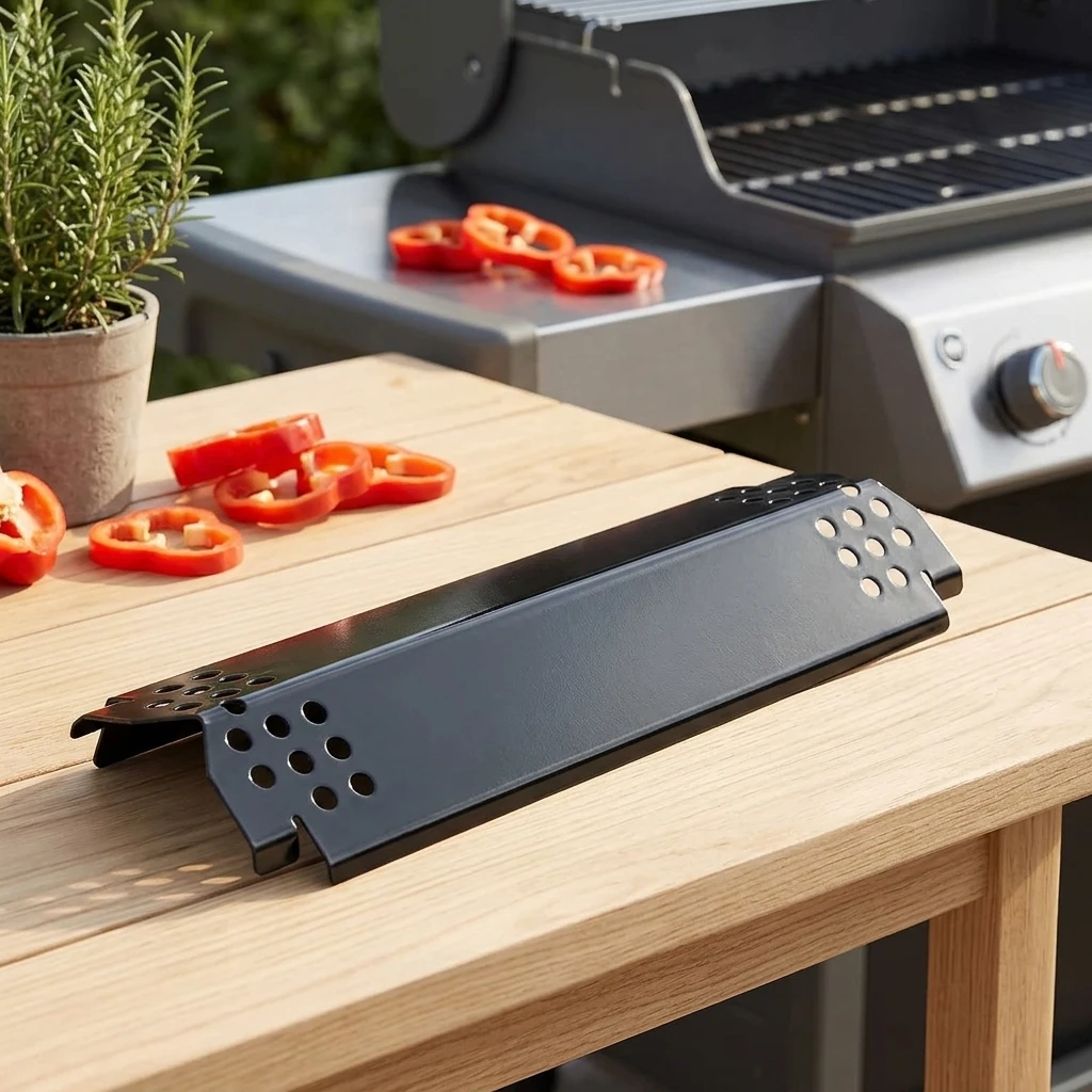 Enamel Coated Grill Heat Plate Deflector Flames Distributor Accessory For Barbecue Grills