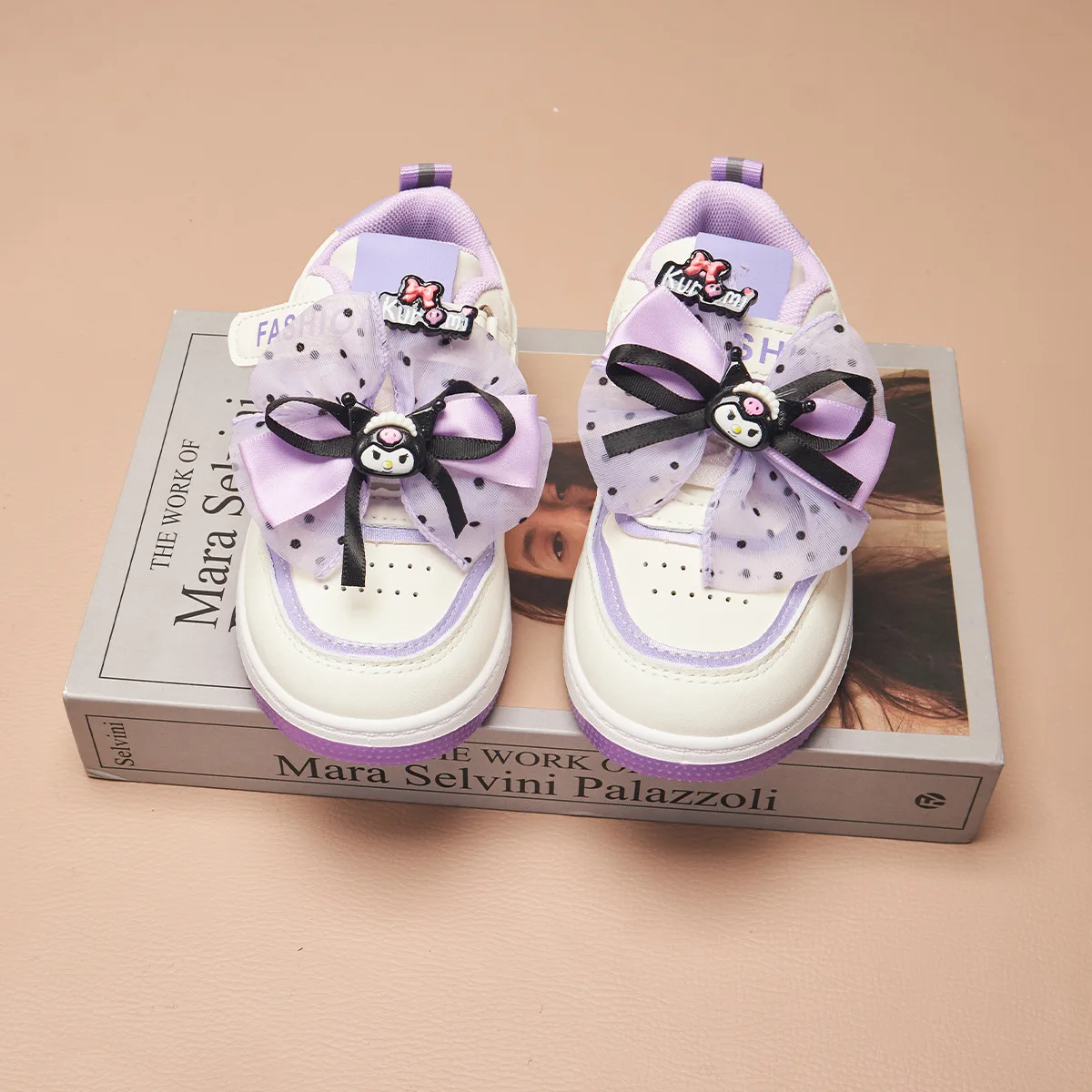 أحذية كاجوال للأطفال أحذية رياضية من جلد البولي يوريثان أحذية ربيعية كرتونية للفتيات قابلة للتنفس بجزء سفلي سميك أرجواني وردي مقاس 26-37