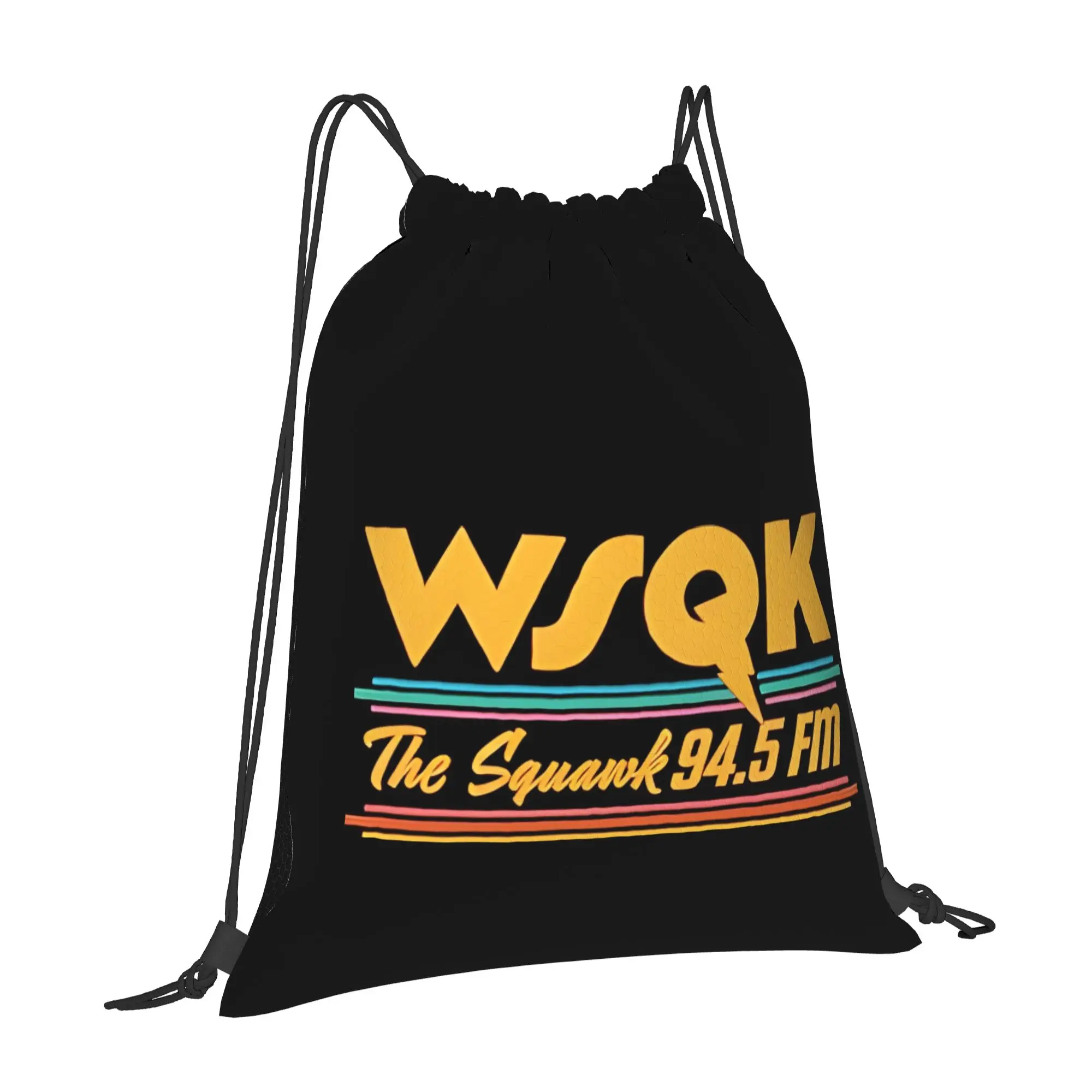WSQK The Squawk 94 WSQK Multi-function Pocket Men Women Storage Backpack Teenager Travel Bag Print Drawstring Bags