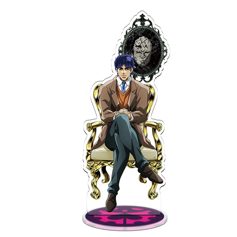 

Hot New Anime JOJO Bizarre Adventure Cute Cosplay Acrylic Stand Model Toy Plate Desk Decor Standing Sign Fans Christmas Gifts